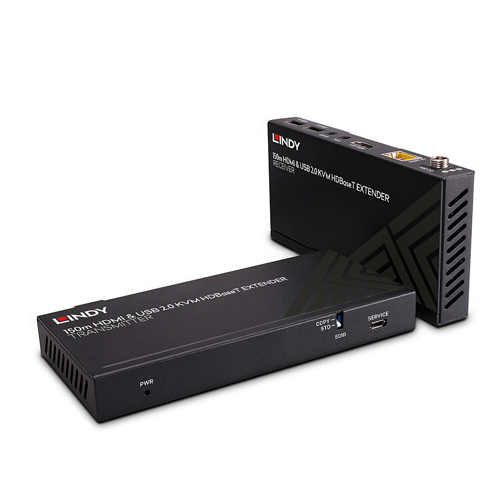Extender HDBaseT Cat.6 KVM HDMI 4K60, USB 2.0 & IR, 150m