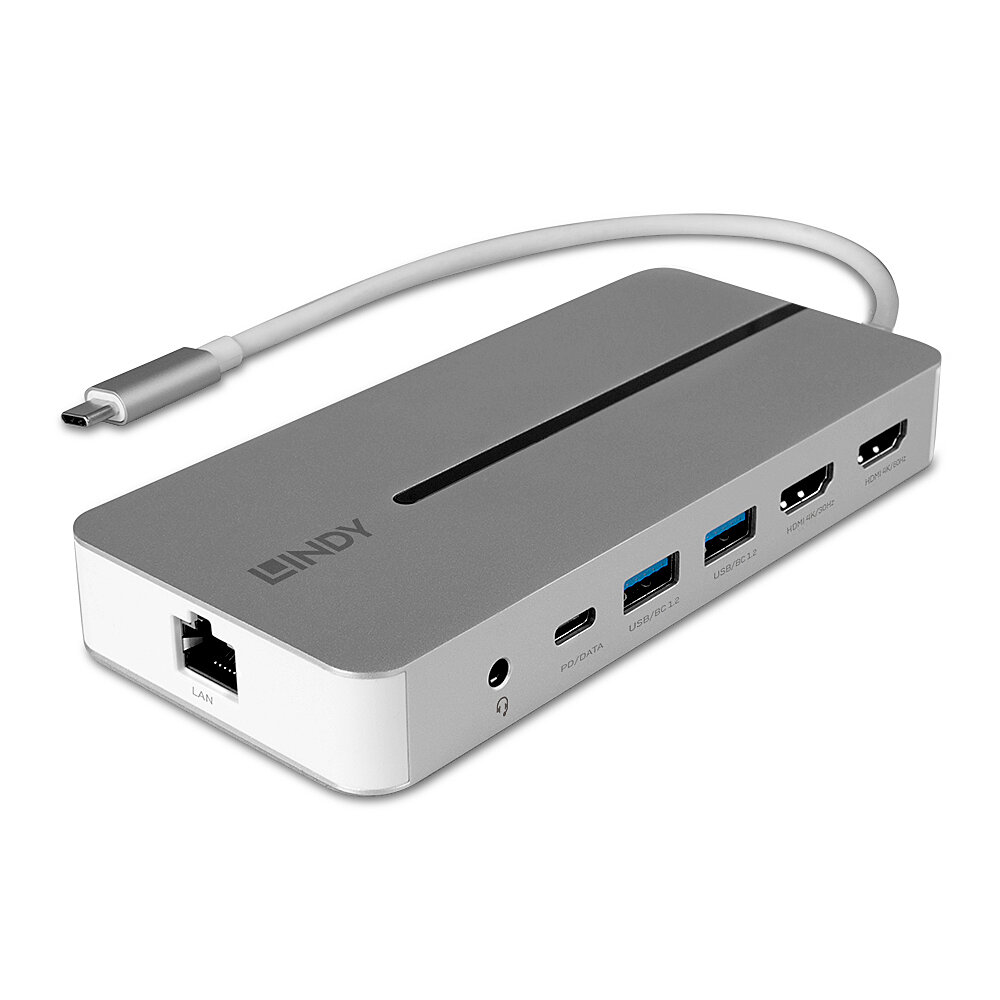 DST-Mx Duo, Mini Docking Station per Laptop/MacBook USB-C con Supporto 4K su Doppio Display & Ricarica Pass-Through 100W