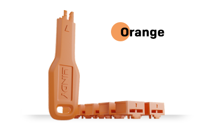 RJ45 Port Blocker - Orange