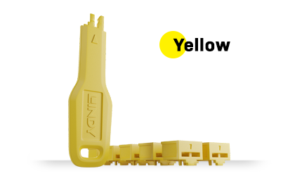RJ45 Port Blocker - Yellow