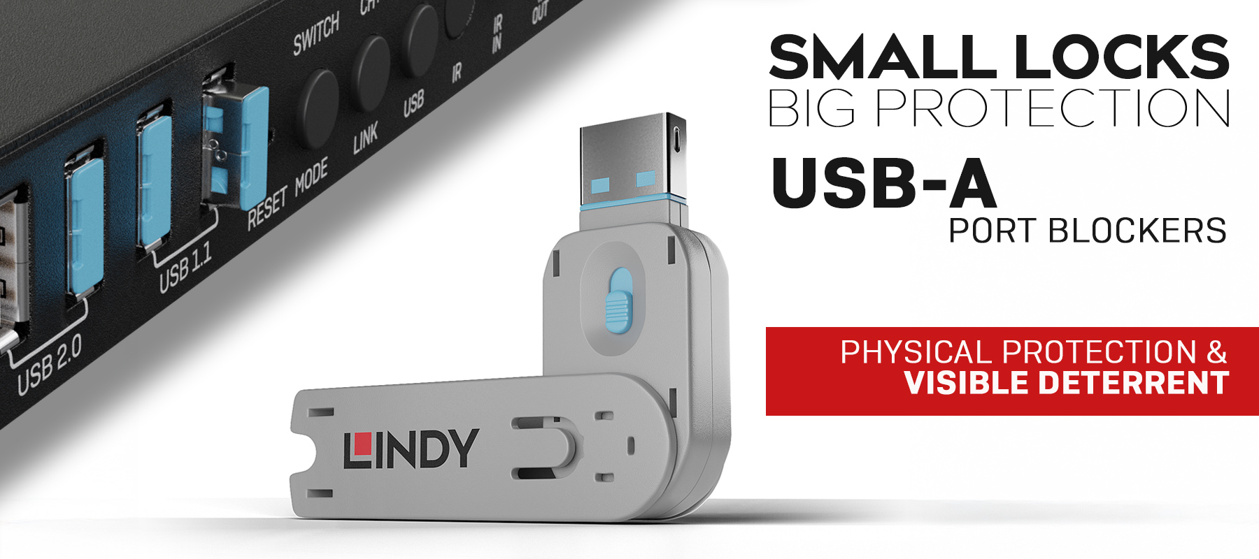 Lindy USB Type A Port Blocker
