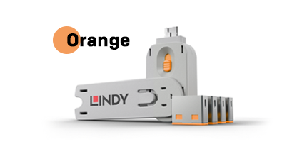 USB-A-PB Port Blocker &ndash; Orange