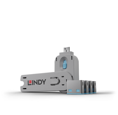 USB-A-PB Port Blocker &ndash; Kit with Key and Locks