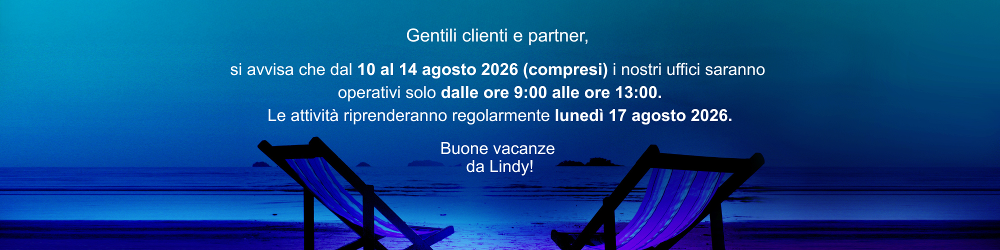 Italy Closing August 2026